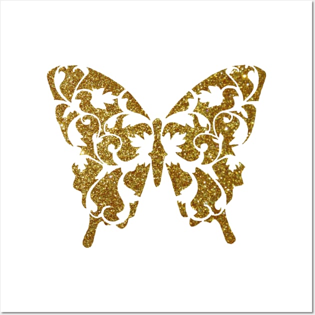 Gold Butterfly Wall Art by Kyko619